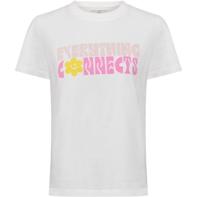 тениска,дамски,топове,french,connection,everything,connects,t,shirt,linen,white