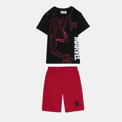 юношески,комплект,детски,стоки,с,аним.,герои,детски,3/4,панталони,дамски,стоки,с,аним.,герои,детски,облекла,character,tee,and,short,set,junior,spiderman,re