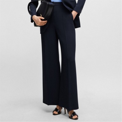панталони,дамски,чорапогащи,и,клинове,boss,tikela,high,waisted,relaxed,fit,trousers,dark,blue