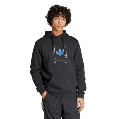 суичър,мъжки,горнища,с,качулка,мъжки,ежедневни,облекла,adidas,originals,london,graphic,hoodie,black