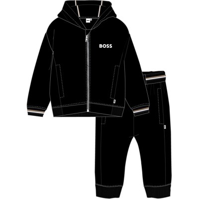 детски,комплект,детски,облекла,boss,logo,tracksuit,set,infants,black,09b