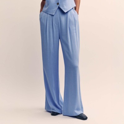 панталони,nobodys,child,relaxed,tailored,trousers,blue