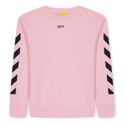 детска,блуза,детски,облекла,off,white,logo,sweatshirt,infants,pink,black