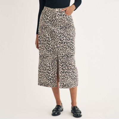 пола,nobodys,child,leopard,print,denim,column,midi,skirt,brown