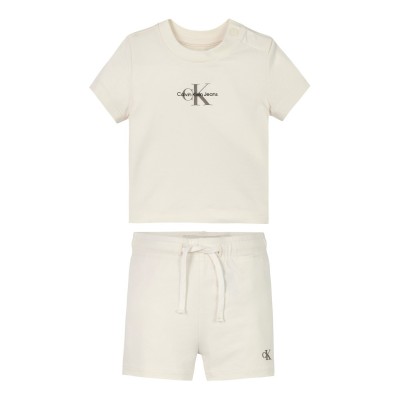тениска,calvin,klein,jeans,monogram,logo,t,shirt,shorts,set,tofu,yas
