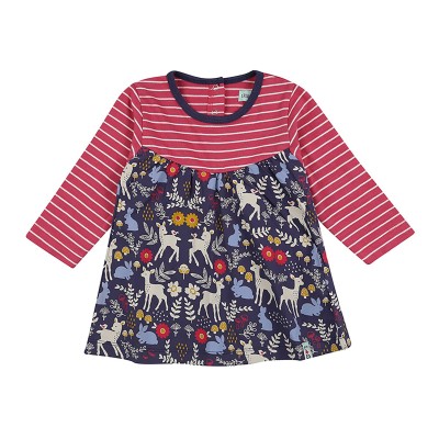 рокля,бебешки,облекла,детски,поли,и,рокли,lilly,and,sid,kids,fabric,mix,a,line,dress,multi