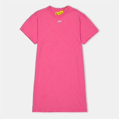 рокля,детски,облекла,off,white,off,tee,dress,in99,fuchsia,white