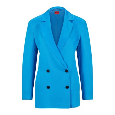 яке,дамски,якета,и,палта,hugo,double,breasted,blazer,jacket,blue