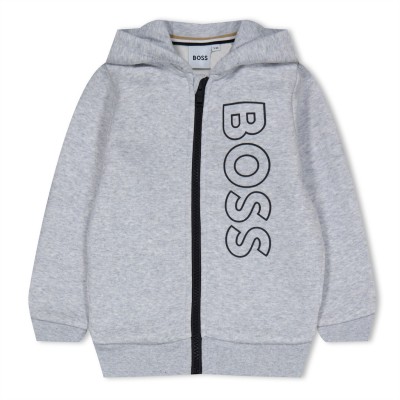 детски,суичър,детски,облекла,boss,large,logo,zip,hoodies,infants,grey,a32