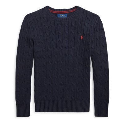 пуловер,polo,ralph,lauren,kids,cable,knit,crew,neck,jumper,newport,navy