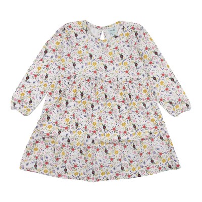 бебешки,облекла,детски,поли,и,рокли,детски,облекла,lilly,and,sid,floral,tierd,drs,bb99,multi