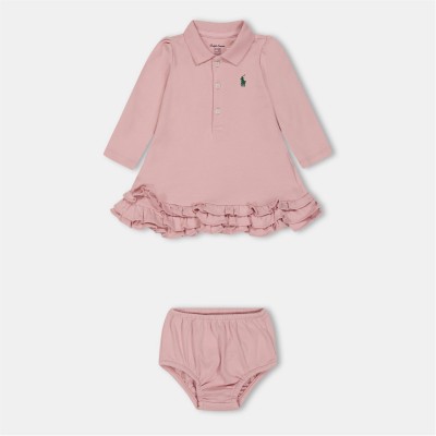 рокля,детски,3/4,панталони,polo,ralph,lauren,kids',long,sleeve,dress,srfsde,rose