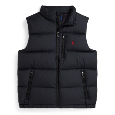 елек,polo,ralph,lauren,kids,logo,embroidered,insulated,sleeveless,gilet,polo,black