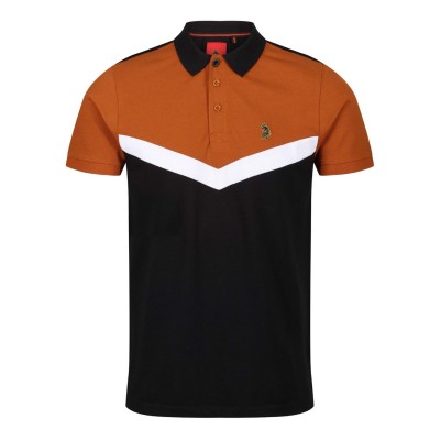luke,1977,cala,mayor,chevron,detail,polo,shirt,brown