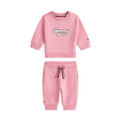 детски,3/4,панталони,tommy,hilfiger,unisex,kids',graphic,clothing,set,pink,thc