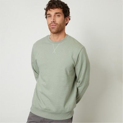 блуза,мъжки,блузи,threadbare,cotton,blend,satsuma,crew,neck,sweatshirt,pale,green