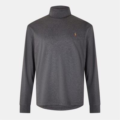 пуловер,мъжки,пуловери,polo,ralph,lauren,soft,cotton,roll,neck,jumper,barclay,heather