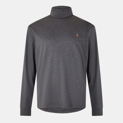 пуловер,мъжки,пуловери,polo,ralph,lauren,soft,cotton,roll,neck,jumper,barclay,heather