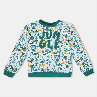 детска,блуза,детски,3/4,панталони,carrement,beau,unisex,kids',crew,sweatshirt,white,green