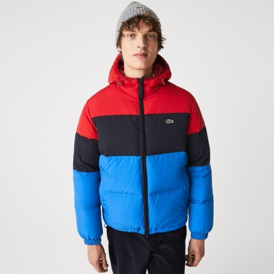 яке,lacoste,lightweight,water,resistant,puffer,jacket,red