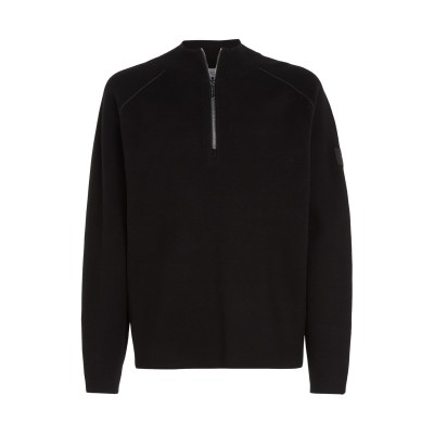 мъжки,пуловери,calvin,klein,milano,stitch,quarter,zip,ck,black