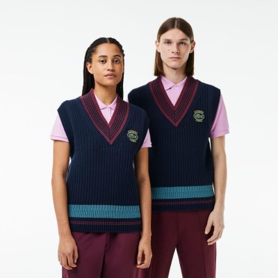 блуза,мъжки,горнища,с,качулка,мъжки,ежедневни,облекла,lacoste,heavy,cotton,badge,accent,tennis,sweater,navy