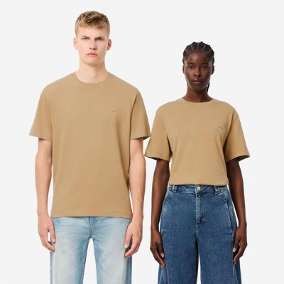 тениска,мъжки,тениски,lacoste,washed,effect,heavy,cotton,t,shirt,beige