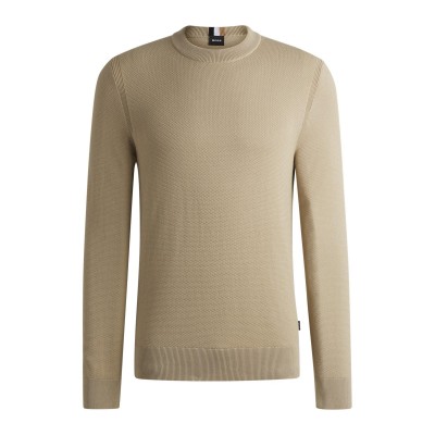 пуловер,мъжки,пуловери,boss,men,s,ecaio,p,knitted,jumper,light,beige,275