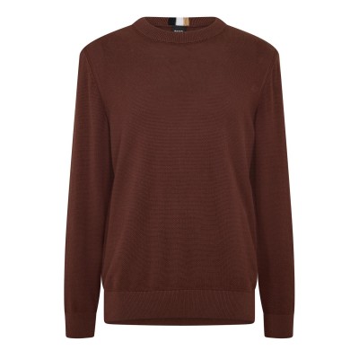 пуловер,мъжки,пуловери,boss,men's,ecaio,p,knitted,jumper,dark,brown