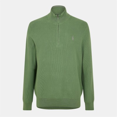 пуловер,мъжки,пуловери,polo,ralph,lauren,quarter,zip,jumper,fatigue,green