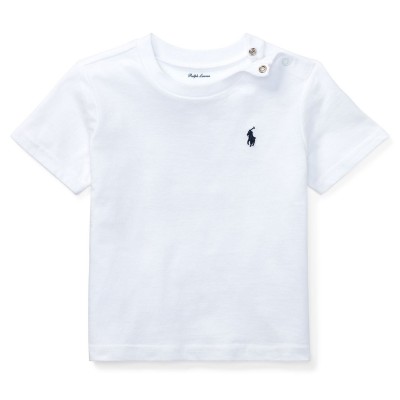 тениска,детски,3/4,панталони,polo,ralph,lauren,kids',cotton,short,sleeve,crew,neck,t,shirt,white