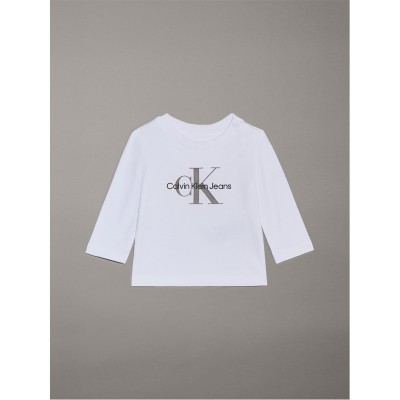 тениска,детски,облекла,calvin,klein,jeans,calvin,klein,jeans,monogram,ls,t,shirt,white,yaf
