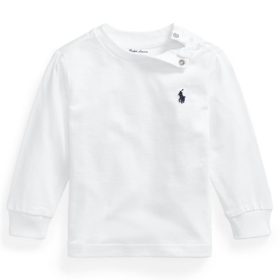 бебешка,тениска,детски,облекла,polo,ralph,lauren,baby,boys,long,sleeve,t,shirt,white