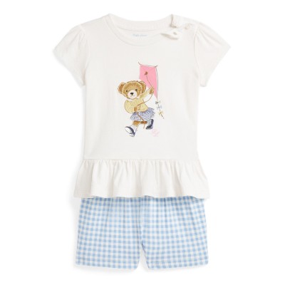 тениска,polo,ralph,lauren,bear,cotton,tee,bloomer,set,nevis,blue