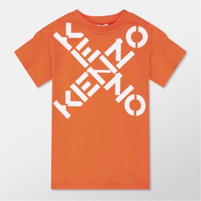 тениска,детски,3/4,панталони,kenzo,kids',t,shirt,dresses,coral,red
