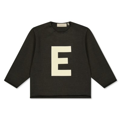 детска,блуза,fear,of,god,essentials,unisex,kids,big,e,sweater,crew,sweatshirt,iron