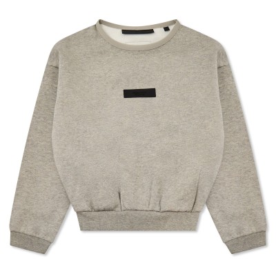детска,блуза,fear,of,god,essentials,unisex,kids,crewneck,sweater,crew,neck,jumper,dark,hthr,oat