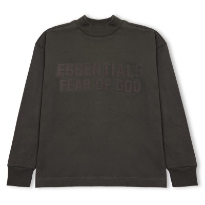 детска,тениска,fear,of,god,essentials,unisex,kids,long,sleeve,oversized,fit,t,shirt,off,black