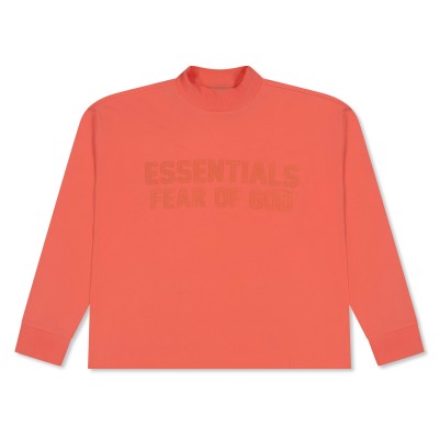 детска,тениска,fear,of,god,essentials,unisex,kids,long,sleeve,oversized,fit,t,shirt,coral
