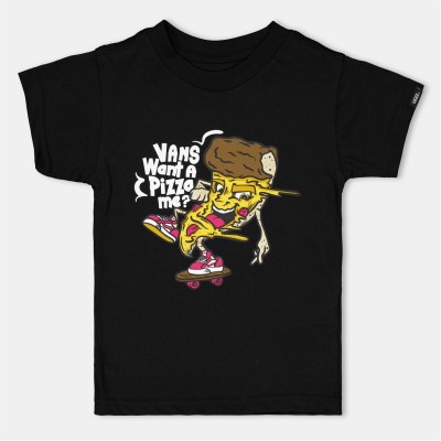 детска,тениска,детски,облекла,vans,pizza,me,ss,black,t,shirt,unisex,kids,black