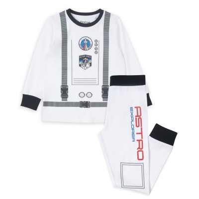 рокля,разпродажба,firetrap,бебешки,облекла,детски,пижами,детски,облекла,firetrap,boys,space,dress,up,pyjama,set,white