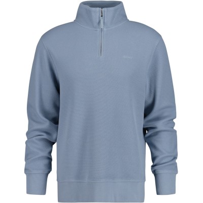 мъжки,летен,каталог,мъжки,пуловери,gant,waffle,texture,half,zip,cream,s,dove,blue