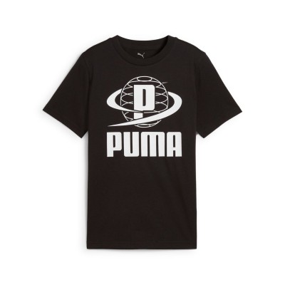 тениска,разпродажба,puma,детски,3/4,панталони,детски,тениски,puma,graphic,ii,t,shirt,black