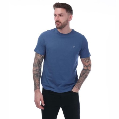 тениска,farah,dean,short,sleeve,t,shirt,blue