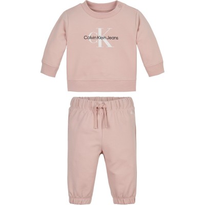 детски,анцуг,детски,облекла,calvin,klein,jeans,logo,tracksuit,infants,rose,tf6