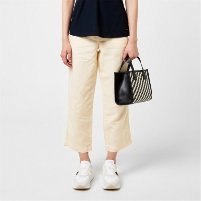 панталони,дамски,чорапогащи,и,клинове,tommy,hilfiger,women's,linen,tailored,trousers,calico