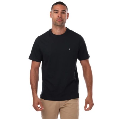 тениска,farah,eddie,short,sleeve,t,shirt,navy