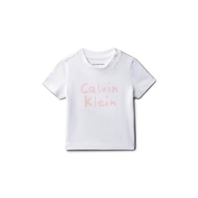детска,тениска,calvin,klein,jeans,unisex,kids,t,shirt,white,yaf