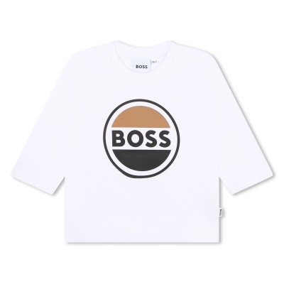 детска,тениска,детски,облекла,boss,logo,t,shirt,infants,white,10p