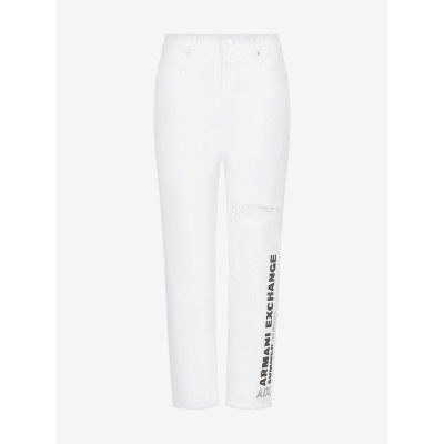 дънки,дамски,дънки,armani,exchange,j16,boyfriend,fit,jeans,white